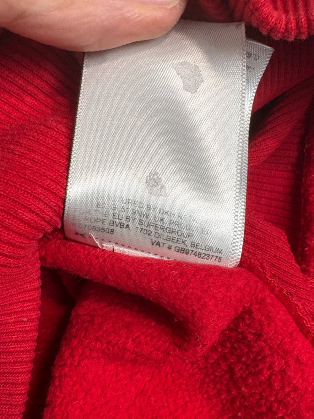 Superdry Sweatshirt Mens XL Red Graphic Crewneck Logo Pullover - Picture 8 of 13